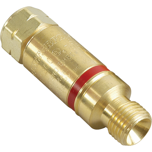 Flashback Arrestors - Oxy/Fuel Gas, Fuel Gas (red)/Oxygen (green), Regulator Adaptor Style Helyx Safety & Industrial Supplies