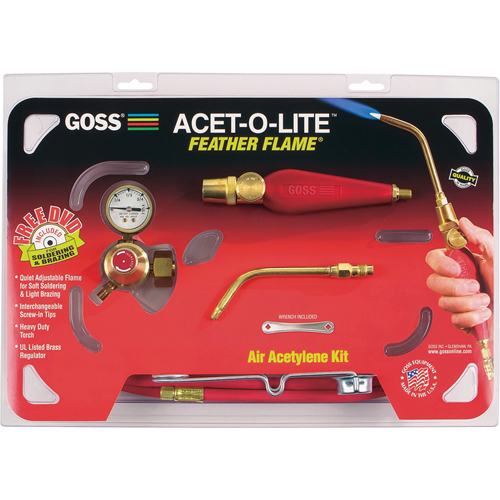 Ensembles de chalumeau pour soudage a&eacute;roac&eacute;tyl&eacute;nique Feather Flame Helyx Safety & Industrial Supplies