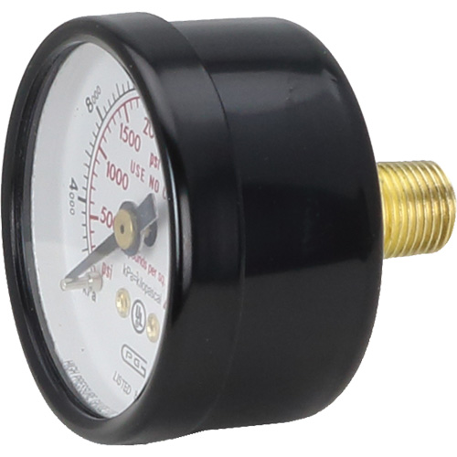 Manom&egrave;tres,  1-1/2", 0 - 4000 psi, Fixation arri&egrave;re, Analogique Helyx Safety & Industrial Supplies