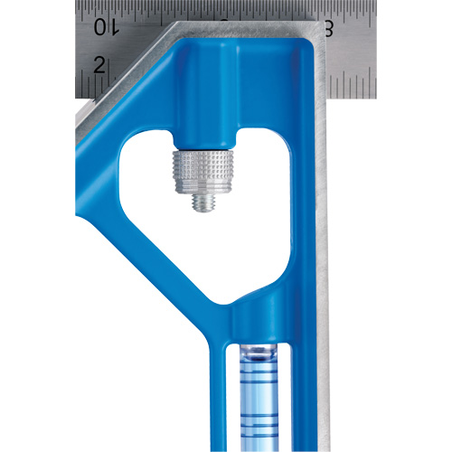&eacute;querre combin&eacute;e True Blue, 12" lo, 1/16" Graduations, Acier, Ordinaire Helyx Safety & Industrial Supplies