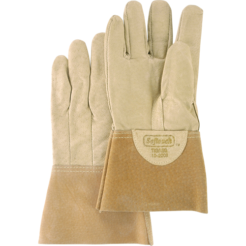Gants de soudage Softouch, Cuir de porc refendu, Taille Grand Helyx Safety & Industrial Supplies