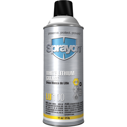 LU100 Lithium Grease, Aerosol Can Helyx Safety & Industrial Supplies