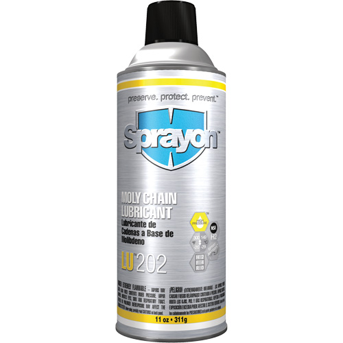 LU202 Moly Chain Lubricant, Aerosol Can Helyx Safety & Industrial Supplies