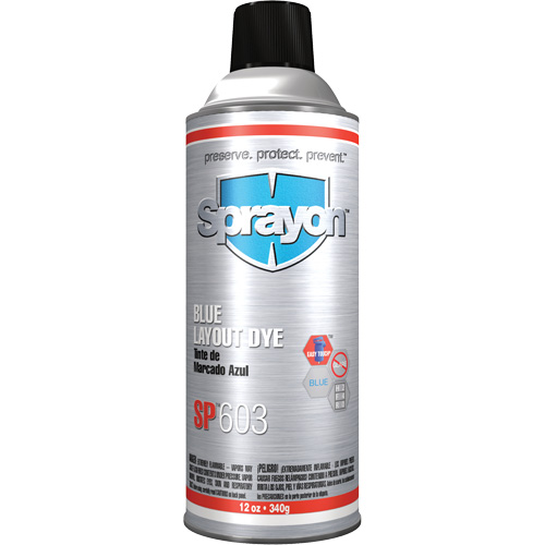 Fluide de marquage bleu SP603, Bleu, Canette Helyx Safety & Industrial Supplies