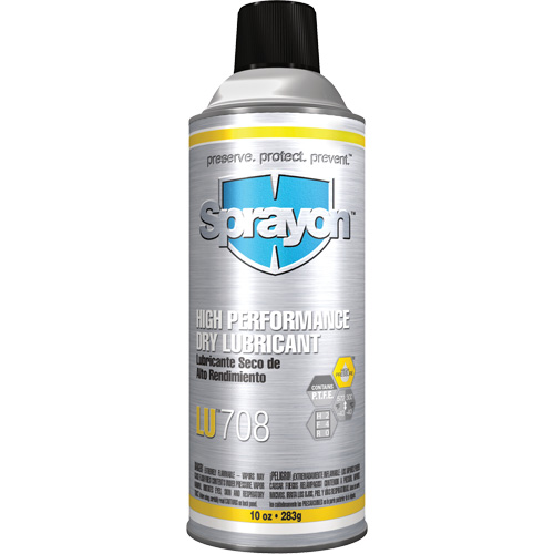 LU708 High Performance Dry Lubricant, Aerosol Can Helyx Safety & Industrial Supplies