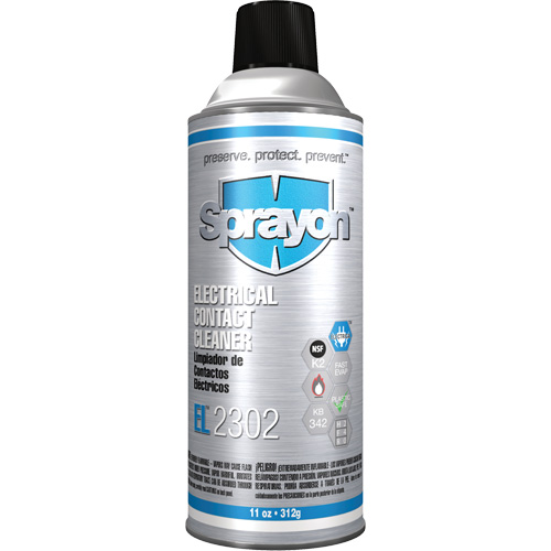 EL2302 Electrical Contact Cleaner, Aerosol Can Helyx Safety & Industrial Supplies