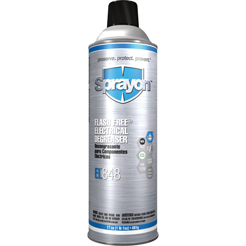 EL848 Flash Free&reg; Electrical Degreaser, Aerosol Can Helyx Safety & Industrial Supplies