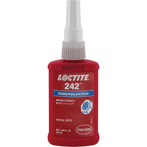 Threadlocker 242 , Blue, Medium, 50 ml, Bottle Helyx Safety & Industrial Supplies