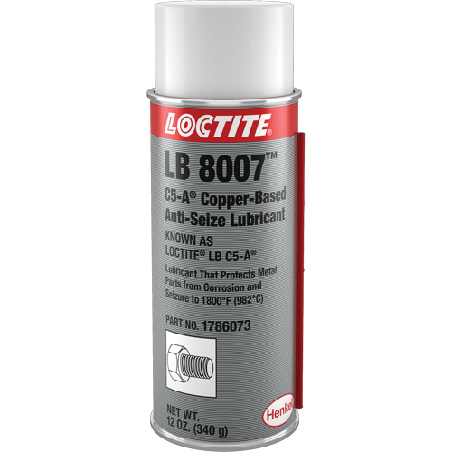 LB 8007 Copper Based Anti-Seize, 340 g, Aerosol Can, 1800°F (982°C) Max Temp. Helyx Safety & Industrial Supplies