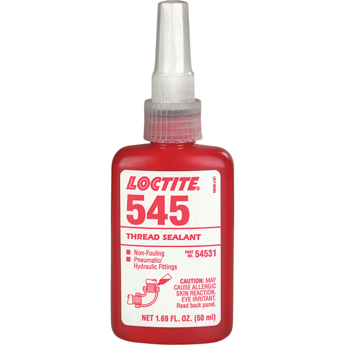 Scellant &agrave; filets 545 hydraulique/pneumatique, Bouteille, 50 ml, -54° C - 149° C/-65° F - 300° F Helyx Safety & Industrial Supplies