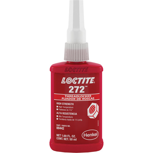 Compos&eacute; de blocage 272 temp&eacute;rature &eacute;lev&eacute;e, Rouge, &eacute;lev&eacute;, 50 ml, Bouteille Helyx Safety & Industrial Supplies