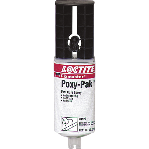 Adh&eacute;sif &agrave; s&eacute;chage rapide POXY PAK de Fixmaster, 92 g, Seringue, Deux composants, Translucide Helyx Safety & Industrial Supplies