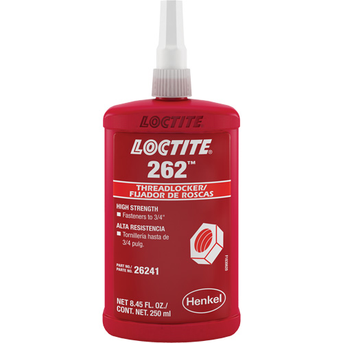 Compos&eacute; de blocage 262, Rouge, &eacute;lev&eacute;, 250 ml, Bouteille Helyx Safety & Industrial Supplies