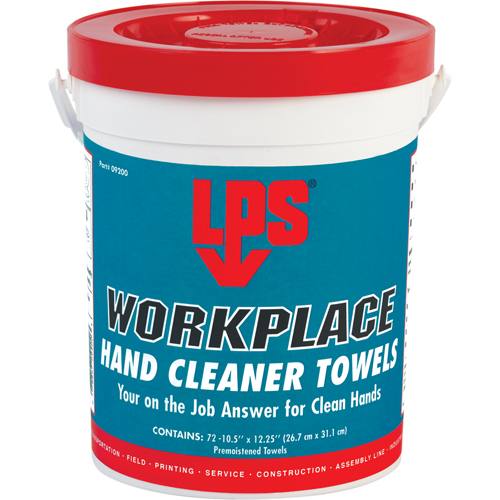 Workplace Hand Cleaner Towels, 72 Wipes, 10-1/2" x 12-1/4" Helyx Safety & Industrial Supplies