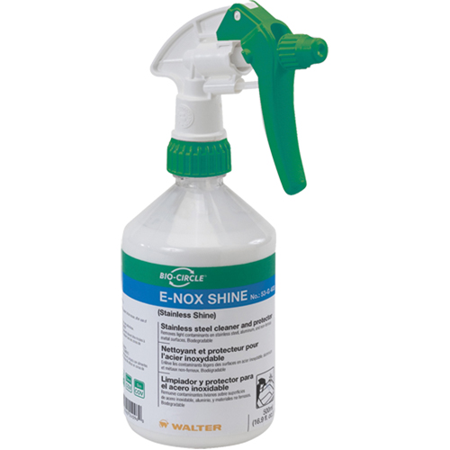 E-Nox Shine Stainless Steel Cleaner & Protector, 500 ml, Trigger Bottle Helyx Safety & Industrial Supplies