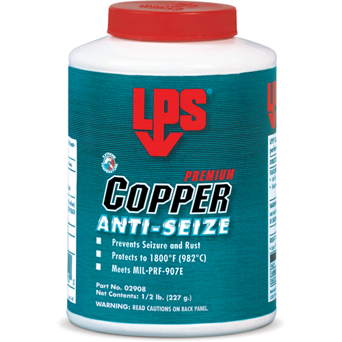 Copper Anti-Seize, 1 lbs., Bottle, 1800°F (982°C) Max Temp. Helyx Safety & Industrial Supplies