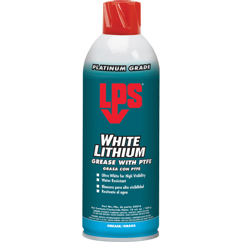 White Lithium Grease With PTFE, Aerosol Can Helyx Safety & Industrial Supplies