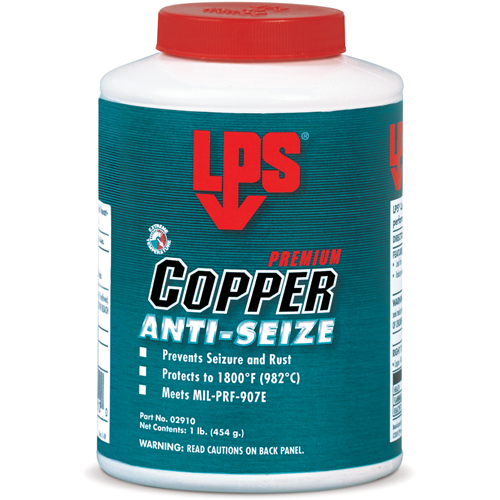 Copper Anti-Seize, 1/2 lbs., Bottle, 1800°F (982°C) Max Temp. Helyx Safety & Industrial Supplies