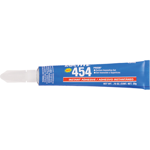 Prism 454 Instant Adhesive Gel, Clear, Tube, 20 g Helyx Safety & Industrial Supplies