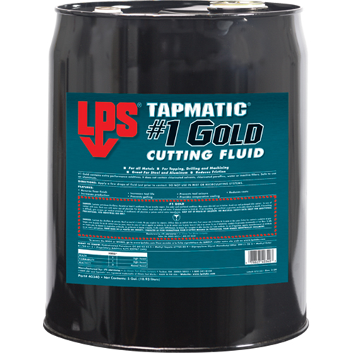 Tapmatic&reg; #1 Gold Cutting Fluids, 5 gal. Helyx Safety & Industrial Supplies