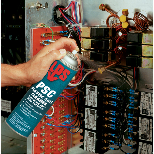 PSC Plastic Safe Cleaner, 18 oz., Aerosol Can Helyx Safety & Industrial Supplies