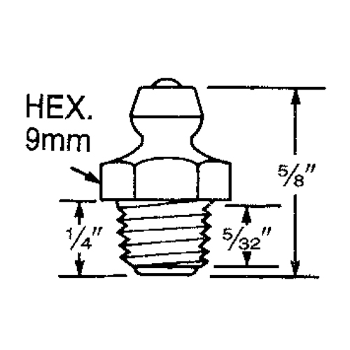 Fitting, 8 mm Thread Helyx Safety & Industrial Supplies