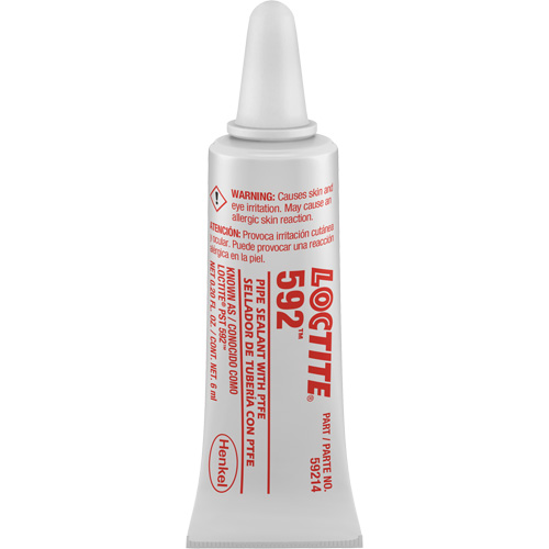 592 PST&reg; Slow Cure Thread Sealant, Tube, 6 ml, -54° C - 204° C/-65° F - 400° F Helyx Safety & Industrial Supplies