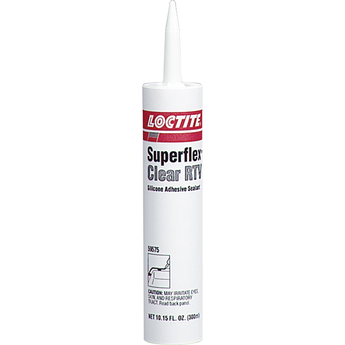 Superflex RTV Silicone Adhesive Sealant, Cartridge, Black Helyx Safety & Industrial Supplies