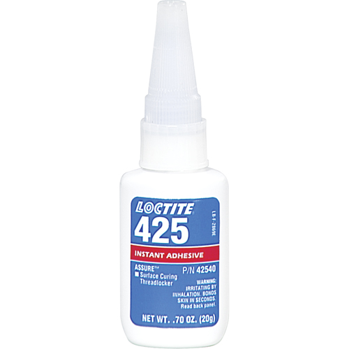 Assure 425 Surface Curing Threadlocker, Blue, Medium, 20 g, Bottle Helyx Safety & Industrial Supplies