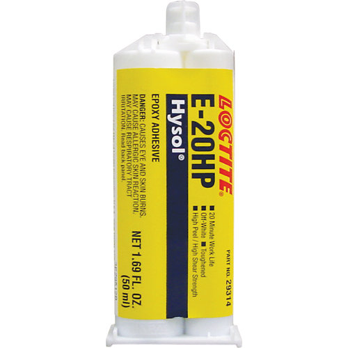 &eacute;poxyde Hysol E-20HP, Deux composants, Cartouche double, 104 g, Blanc cass&eacute; Helyx Safety & Industrial Supplies