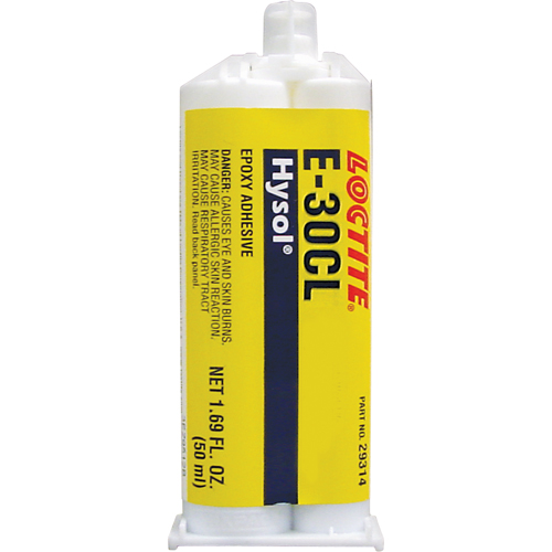 &eacute;poxyde Hysol E-30HP, Deux composants, Cartouche double, 77 g, Transparent Helyx Safety & Industrial Supplies