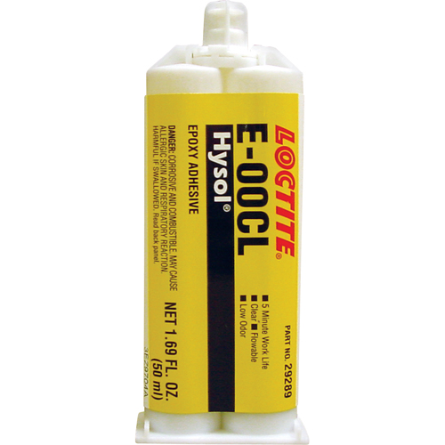 &eacute;poxyde Hysol E-00CL, Deux composants, Cartouche double, 97 g, Transparent Helyx Safety & Industrial Supplies