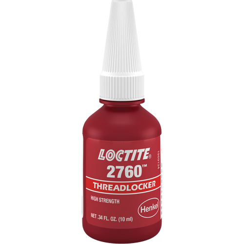 Compos&eacute; de blocage 2760 adh&eacute;sif instantan&eacute;, Rouge, &eacute;lev&eacute;, 10 ml, Bouteille Helyx Safety & Industrial Supplies