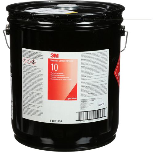 Ten Bond Contact Cement, Pail, 5 gal., Yellow Helyx Safety & Industrial Supplies