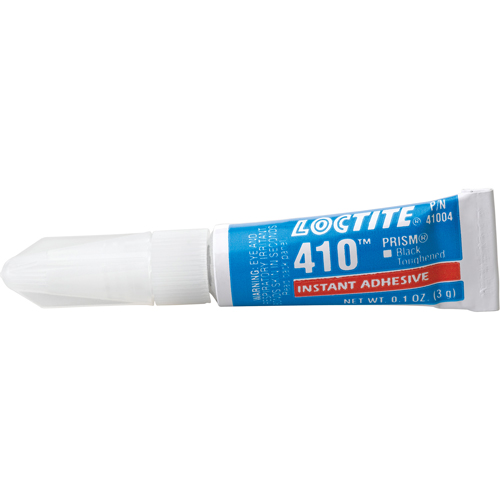 Adh&eacute;sif instantan&eacute; 410, Noir, Tube, 3 g Helyx Safety & Industrial Supplies