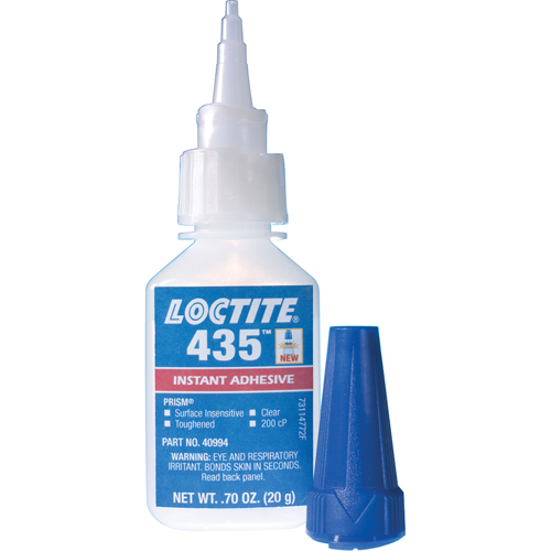 Adh&eacute;sif instantan&eacute;  431 pour toute surface, Transparent, Bouteille, 20 g Helyx Safety & Industrial Supplies