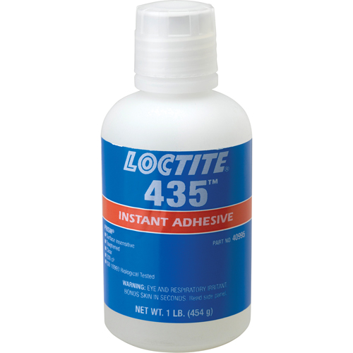 Adh&eacute;sif instantan&eacute;  431 pour toute surface, Transparent, Bouteille, 454 g Helyx Safety & Industrial Supplies