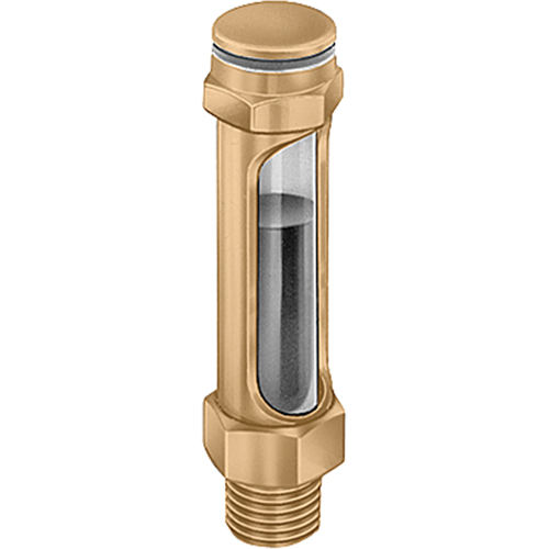Brass Liquid Level Gauges - Straight, Threaded, 14-1/4" L, 225°F (107.22° C) Helyx Safety & Industrial Supplies