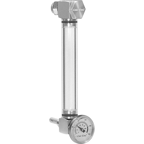 Round Nylon Liquid Level Gauge, Threaded, 10" L, 205°F (96.11° C) Helyx Safety & Industrial Supplies