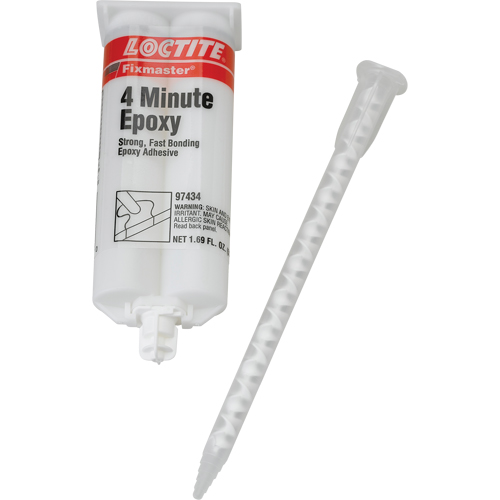 Fixmaster&reg; 4 Minute Adhesive, 50 ml, Dual Cartridge, Two-Part, Amber Helyx Safety & Industrial Supplies