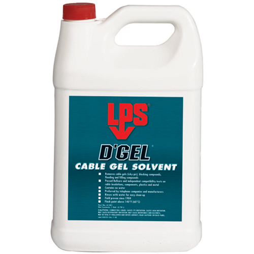 D'Gel&reg; Cable Gel Solvent, 1 gal., Jug Helyx Safety & Industrial Supplies