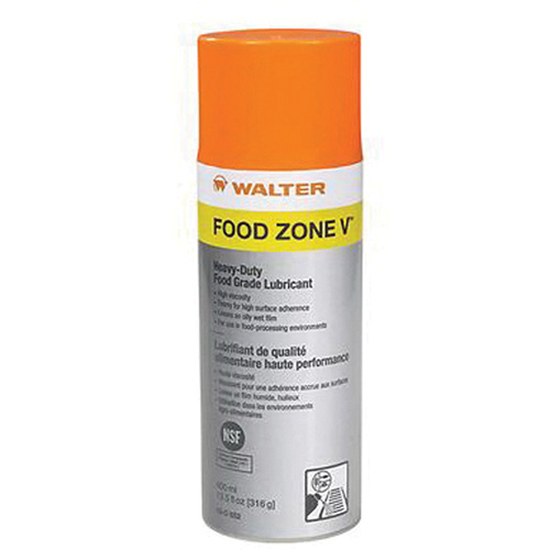 Lubrifiant de qualit&eacute; alimentaire puissant FOOD ZONE V, Canette a&eacute;rosol Helyx Safety & Industrial Supplies
