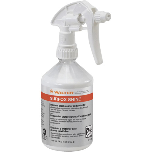 SURFOX Shine Stainless Steel Cleaner & Protector, 500 ml, Trigger Bottle Helyx Safety & Industrial Supplies