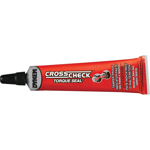 Cross Check Torque Seal&reg; Tamper-Proof Indicator Paste, 1 oz., Tube, Red Helyx Safety & Industrial Supplies