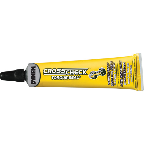 Cross Check Torque Seal&reg; Tamper-Proof Indicator Paste, 1 fl. oz., Tube, Yellow Helyx Safety & Industrial Supplies