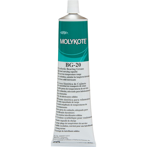 Molykote BG 20 High-Performance Synthetic Grease, 150 g, Bottle Helyx Safety & Industrial Supplies