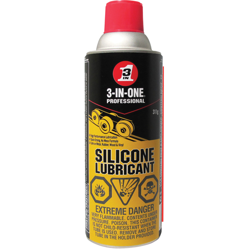 Lubrifiant de silicone 3-IN-1, Canette a&eacute;rosol Helyx Safety & Industrial Supplies