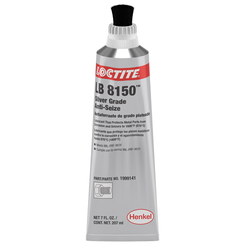 Antigrippant qualit&eacute; argent, Tube, Temp. max. de 1600°F (871°C) Helyx Safety & Industrial Supplies