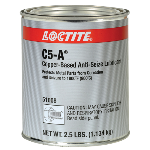 Loctite&reg; 8008 C5-A Copper Anti-Seize Lubricant, 2.5 lbs., Can, 1800°F (982°C) Max Temp. Helyx Safety & Industrial Supplies