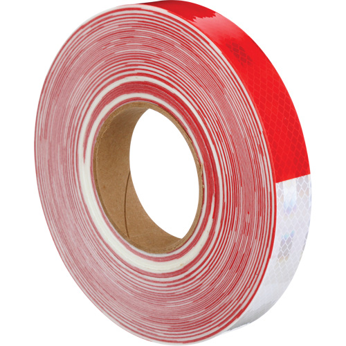 3M Diamond Grade Marking Tape, 1" W x 150' L, Red & White Helyx Safety & Industrial Supplies